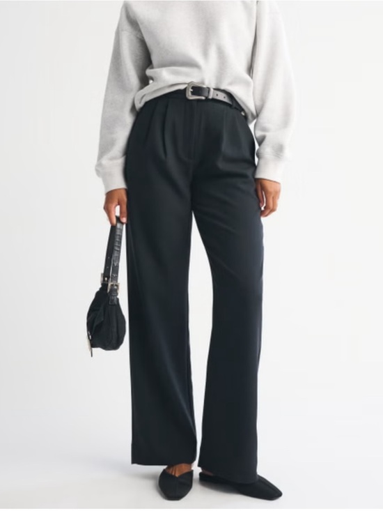 Abercrombie & Fitch Pants - Abercrombie & Fitch Sloane Tailored Pants Wide Leg Trouser Bottoms S